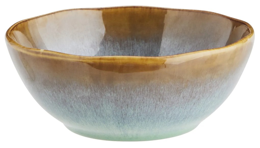 MADAM STOLTZ Kameninová miska Green Reactive Glaze Small
