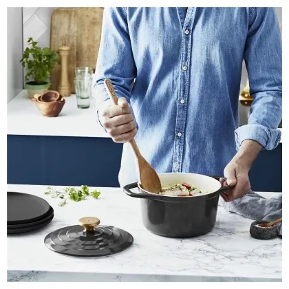 Tefal Kastrol AIR 20 cm s pokrievkou, antracit