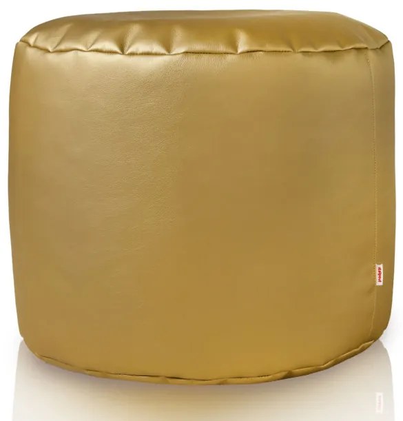 Taburetka Cilindro zlatá ekokoža