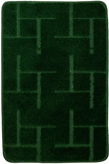 Sada kúpeľňových koberčekov TERAMO tmavozelená