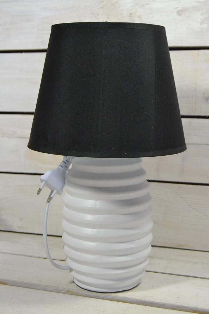 Lampa bielo - čierna (V:33cm)