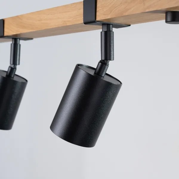 Sollux SL.1346 - Bodové svietidlo FAGER 4xGU10/10W/230V čierna