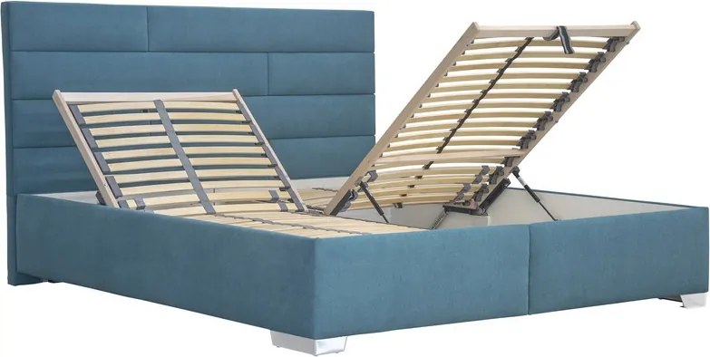 Posteľ Windy 180x200 cm, tyrkysová látka