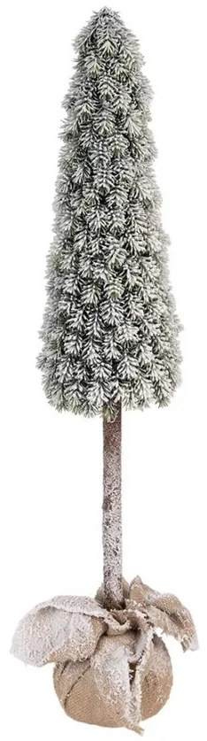 Vianočné dekorácie ihličnatý stromček v jute - Ø 18*78 cm