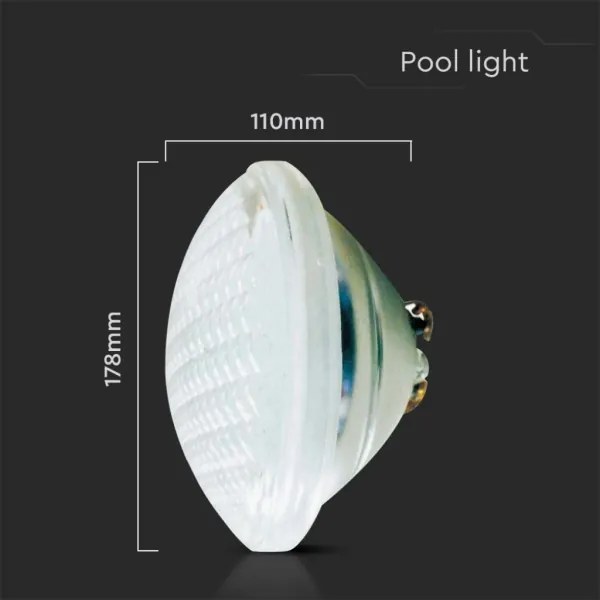 LED Bazénová žiarovka LED/18W/12V IP68 6500K
