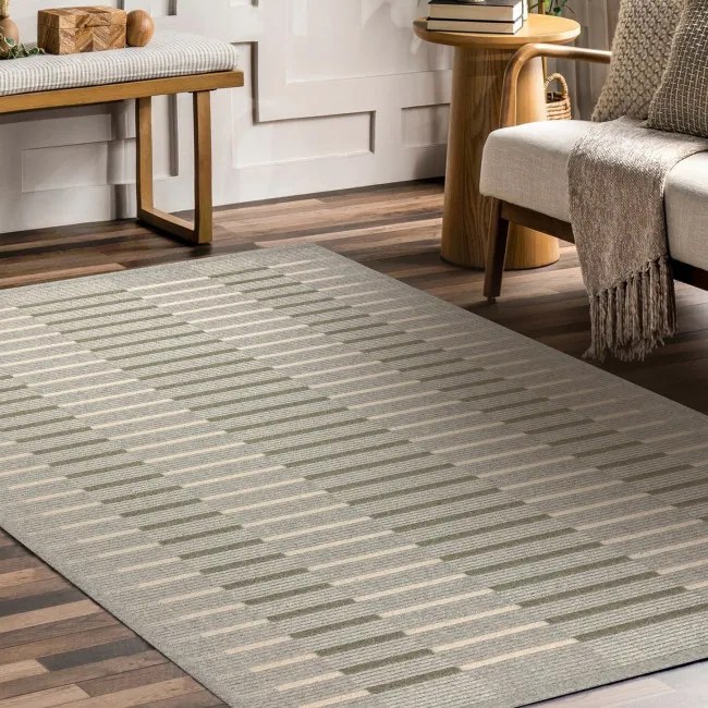 Koberec OSTA FLUX 461.124.SA400 sivý / zelený