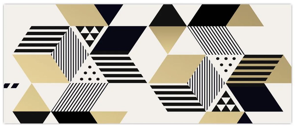 Obraz - Geometrické tvary N⁰1 (120x50 cm)