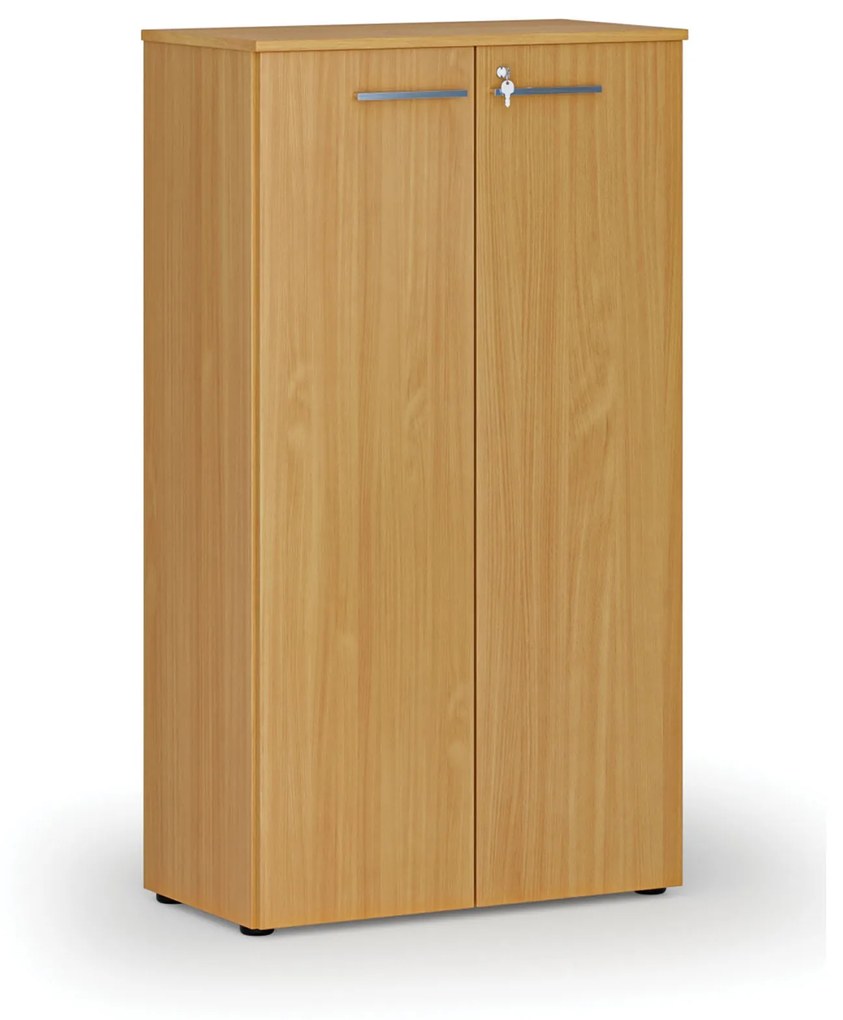 Kancelárska skriňa s dverami PRIMO WOOD, 1434 x 800 x 420 mm, buk