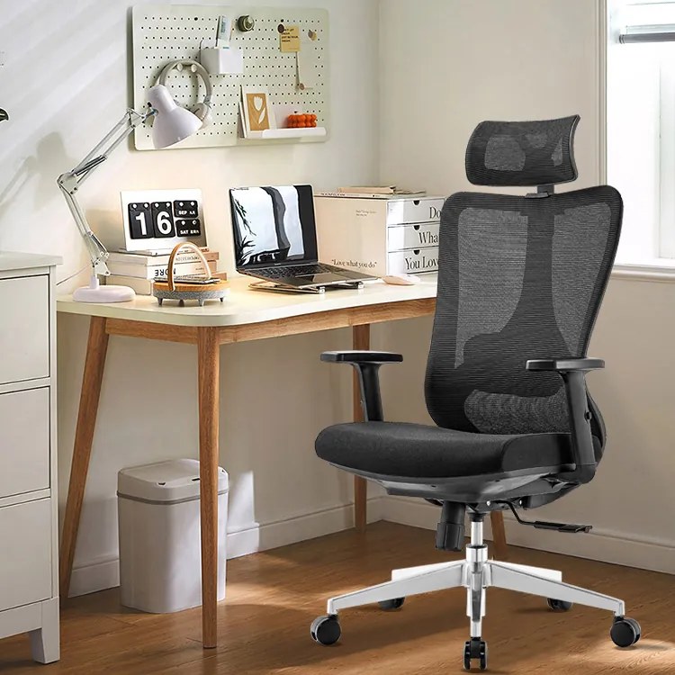 Kancelárska ergonomická stolička Neoseat AMADORA — čierna, nosnosť 150 kg