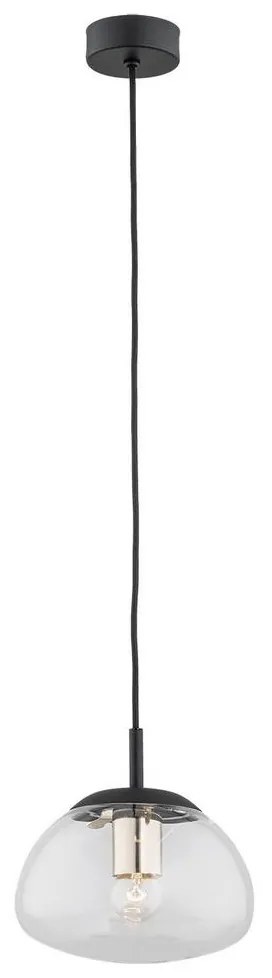 Argon 4331 - Luster na lanku TRINI 1xE27/15W/230V pr. 20 cm čierna