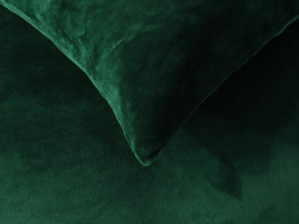 XPOSE® Francúzske mikroplyšové obliečky JORGA Exclusive - tmavo zelené