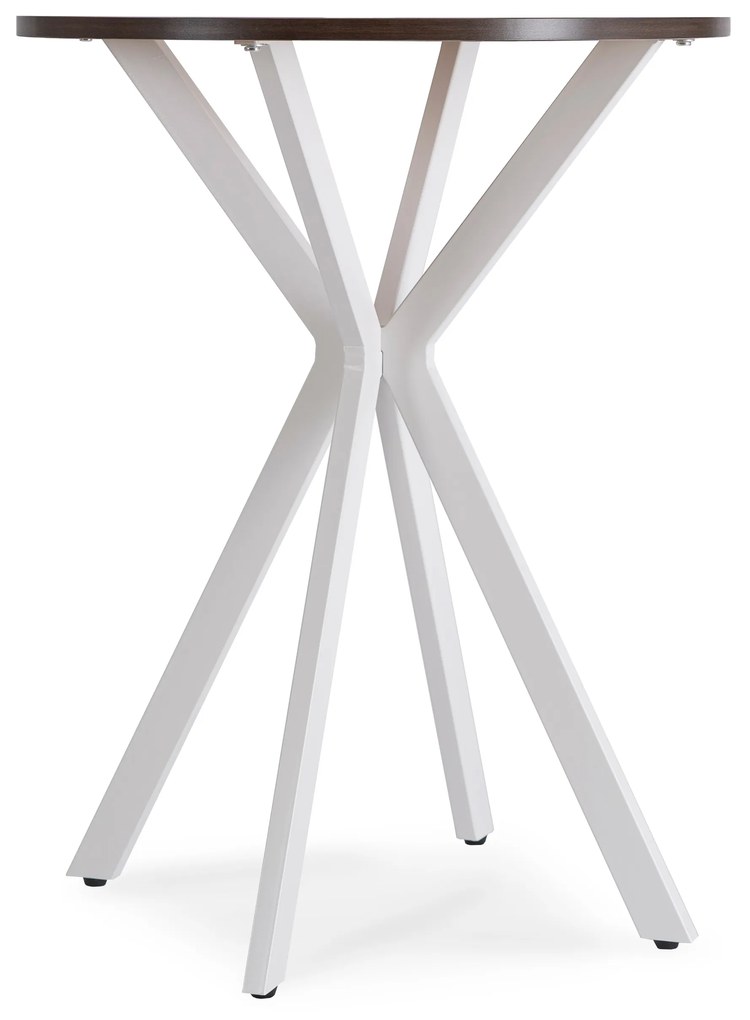 Jedálenský stôl Loren 60 (orech + biela) (pre 4 osoby). Akcia -23%. Vlastná spoľahlivá doprava až k Vám domov. 1129248