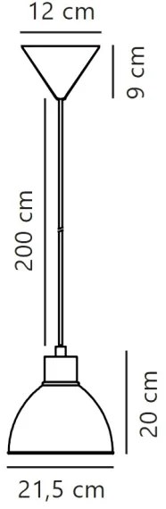 Nordlux - Luster na lanku POP 1xE27/40W/230V mintová