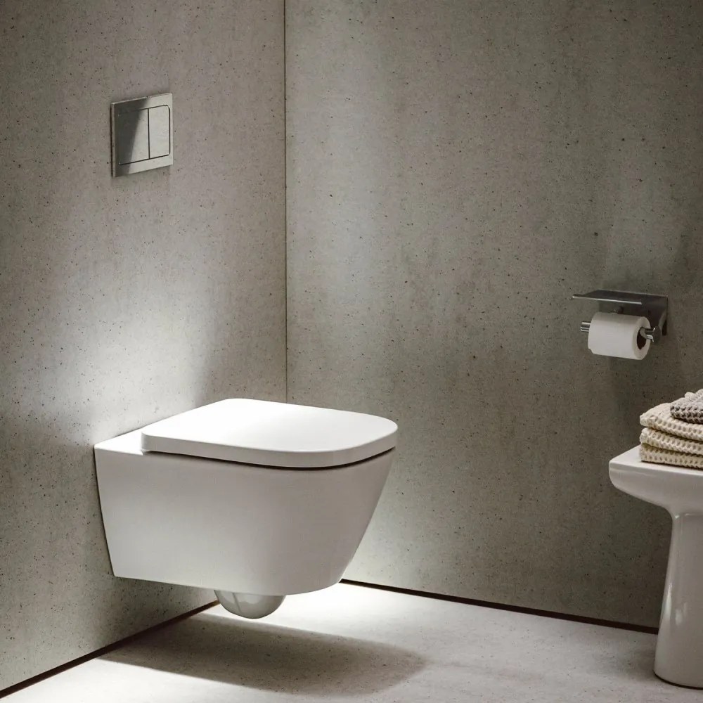 LAUFEN Meda Pack závesné WC Silent Flush s hlbokým splachovaním, 360 x 540 mm, matná biela + WC sedadlo Softclose, H8661107570001