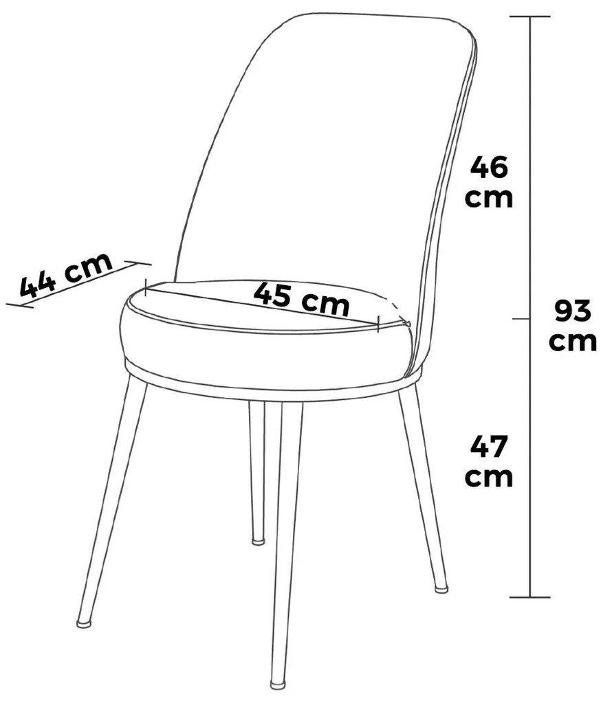 Set 2 ks. jedálenských stoličiek Pufenda (cappuccino + chrómová). Akcia -18%. Vlastná spoľahlivá doprava až k Vám domov. 1127571