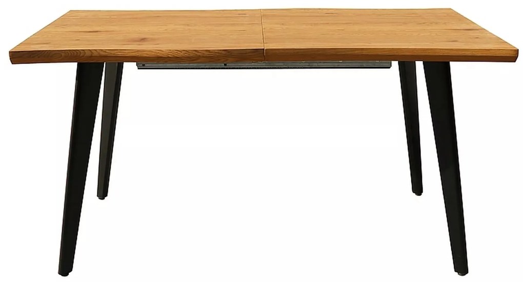 Rozkládací jídelní stůl Fresno 120/180 cm dub přírodní/černý