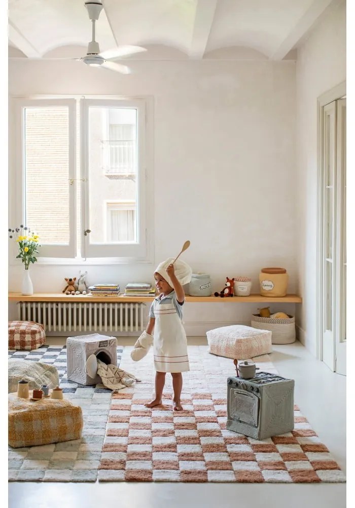 Okrovožltý detský puf Vichy Honey – Lorena Canals