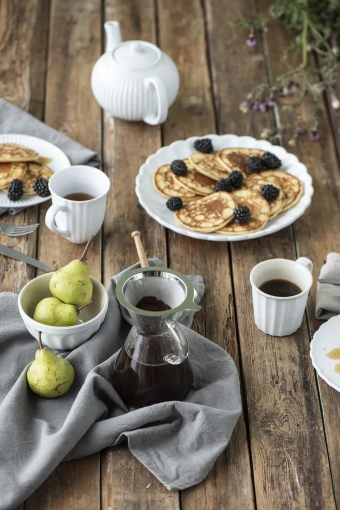 Ib Laursen Miska keramika biela 7 x 13 cm 350 ml