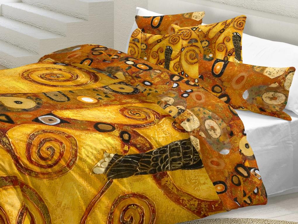 Áčko a.s. Ružomberok Obliečky MAKOSATÉN Gustav Klimt - STROM ŽIVOTA, Typ balenia Klasické balenie: 70x90, 140x200