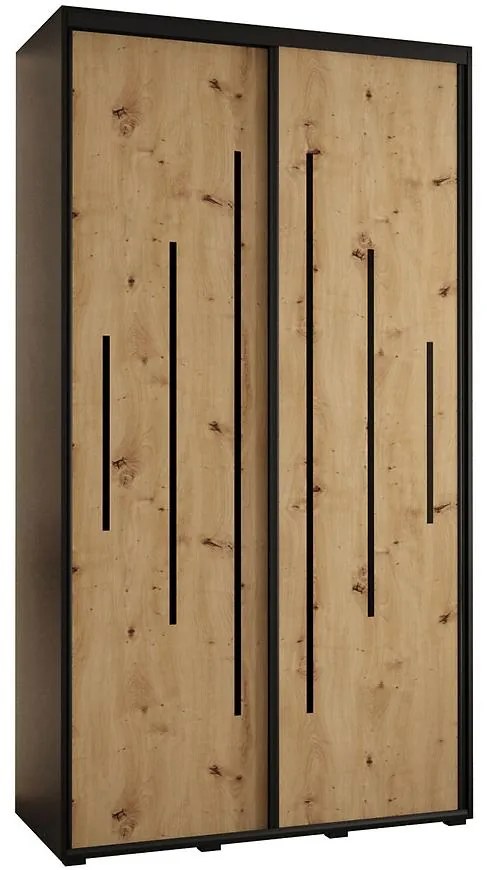 Skriňa 45 Canaris 12 140 čierna/artisan/čierna