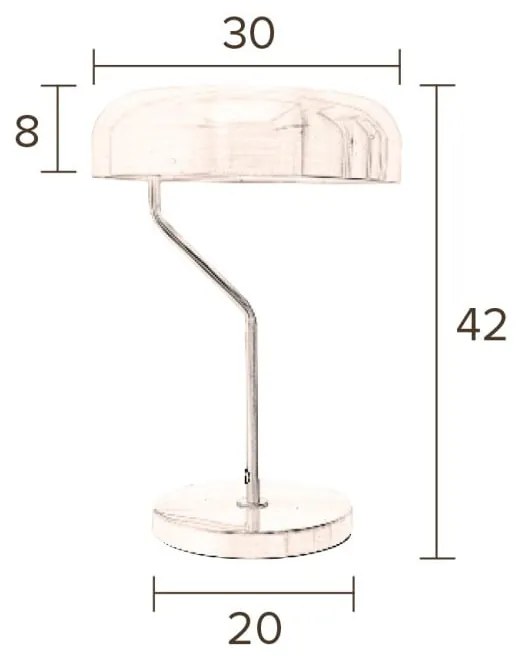 Mosadzná stolová lampa Dutchbone Eclipse