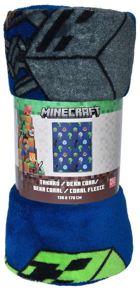 Carbotex Detská deka Minecraft Mob Monster, 130 x 170 cm