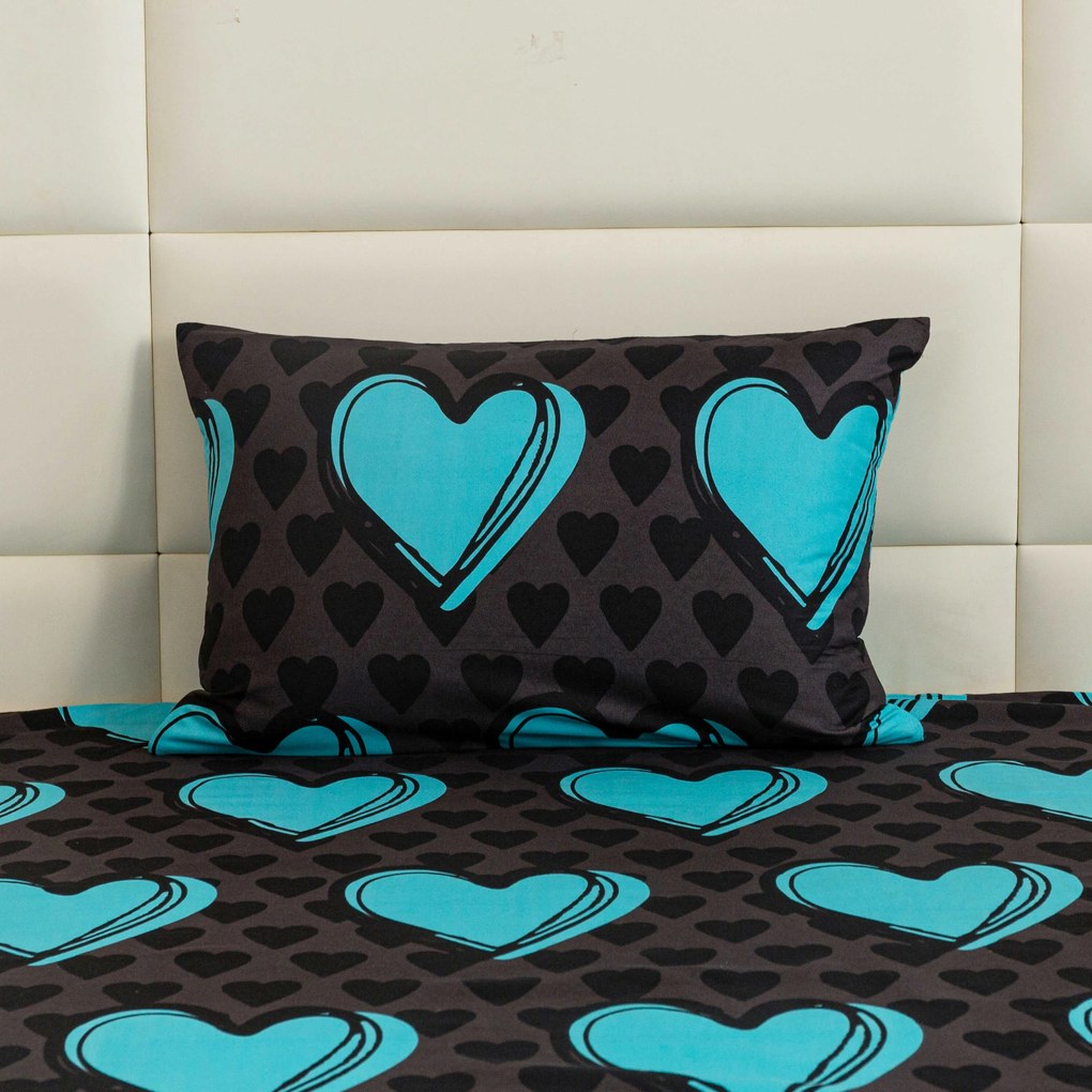 Obliečka na vankúš z mikrovlákna KASUGA 50x70 cm, tyrkysová