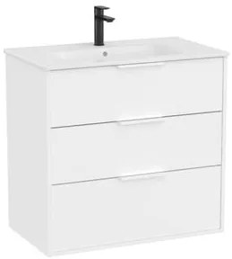 Kúpeľňová skrinka s umývadlom Roca Optica 80x75,7x45,5 cm biela matná mat OPT803ZBM