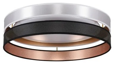 Duolla-LED Stropné svietidlo ROLLER DUO SH. LED/24W/230V pr. 45 cm strieborná/čierna