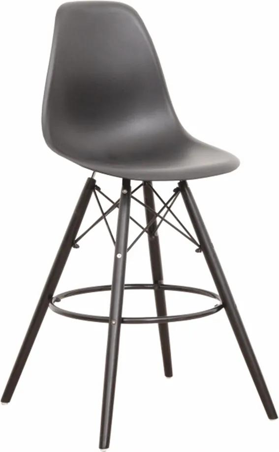 Barová stolička, čierna, CARBRY