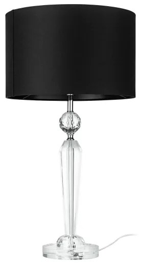 Eglo 390158 - Stolná lampa PASIANO 1xE27/40W/230V čierna