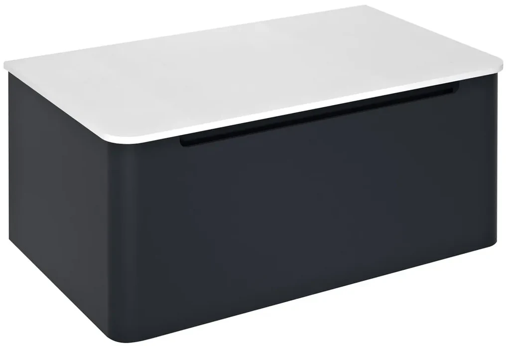 Sapho Sapho, KERALA umývadlová skrinka 80x35x47,5cm, 1x zásuvka, antracitový mat, KR080-3434