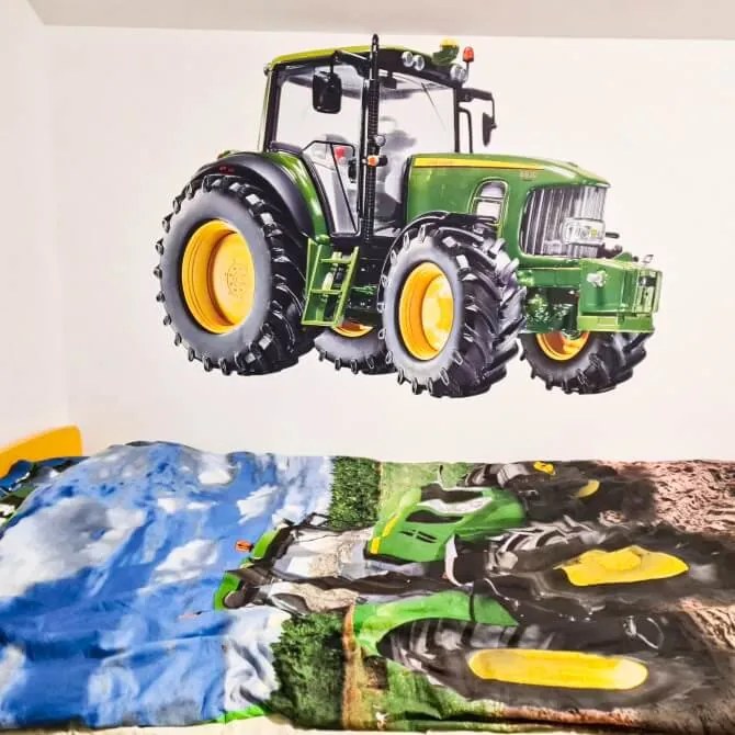 Nálepka na stenu - Traktor