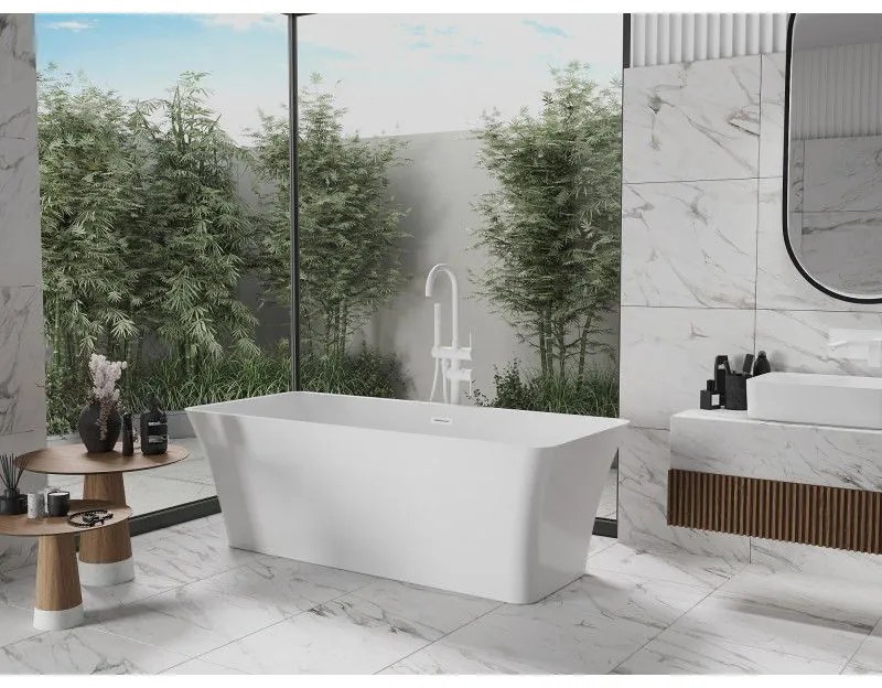 Mexen Tonia, voľne stojaca vaňa 170 x 75 cm, biela, biely prepad, 52171707500-20