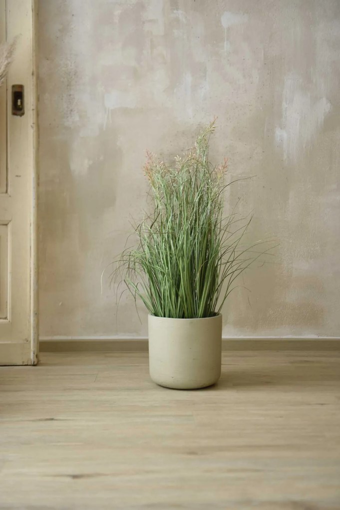 Kvetináč CHICO, sklolaminát, výška 24 cm, béžová