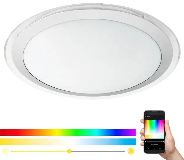 Eglo 96818 - LED RGBW Stmievateľné stropné svietidlo COMPETA-C LED/17W/230V