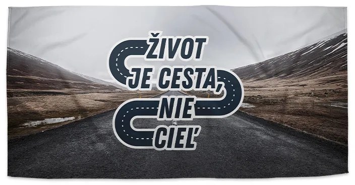 Sablio Uterák Život je cesta, nie cieľ - 50x100 cm
