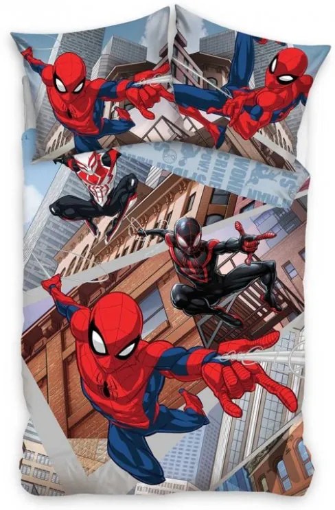 Detské obliečky Spider Man Naprieč Paralelnými Svetmi 140x200/70x90 cm