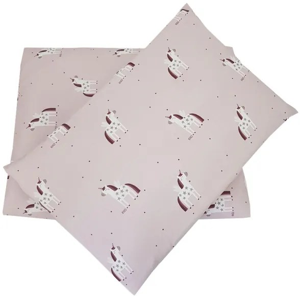 EKO - Obliečky bavlnené mušelínové do postieľky UNICORN 2-dielne