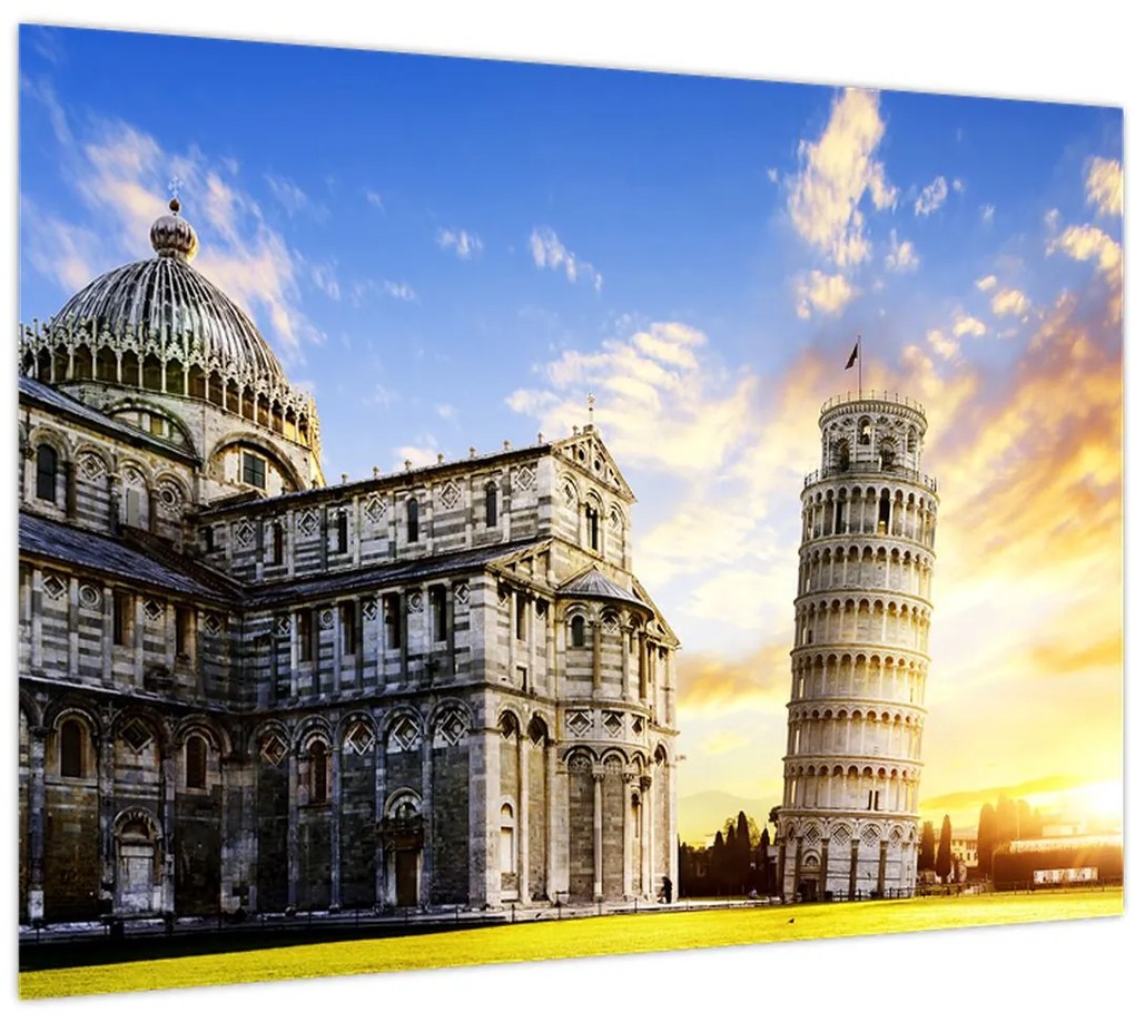 Sklenený obraz - Pisa (70x50 cm)