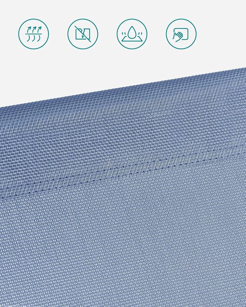 SONGMICS Lehátko, Skladacie ležadlo 193 x 53 x 29 cm, Modré