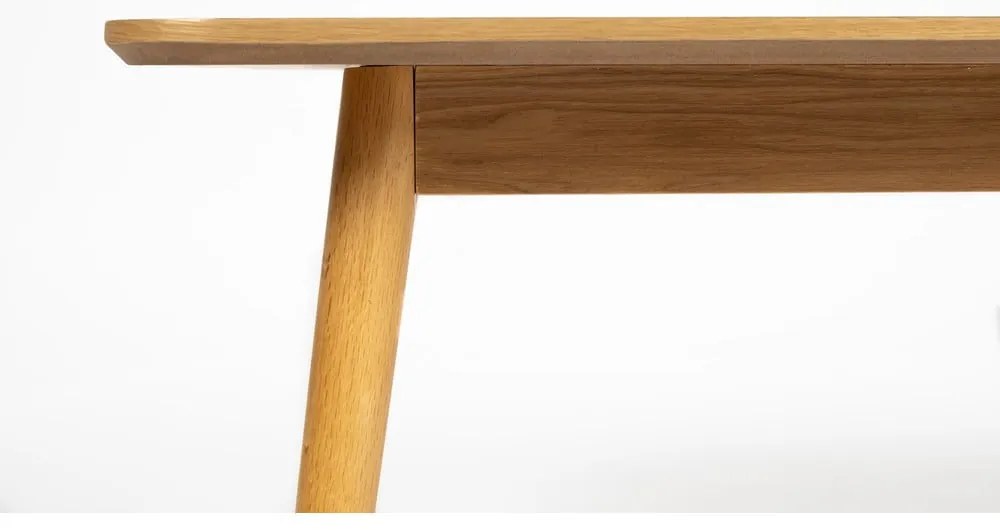 Konferenčný stolík s doskou v dubovom dekore v prírodnej farbe 60x120 cm Fabio – White Label