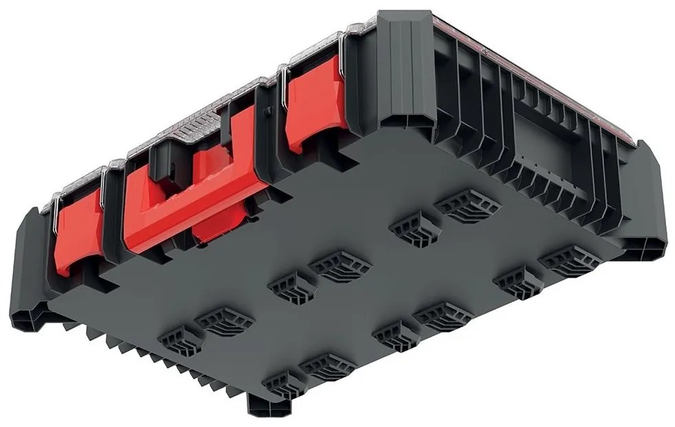 Organizér C, 54,3 cm, vysoký s krabičkami, čierna