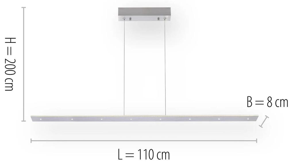 Paul Neuhaus Pure-Cosmo závesné LED dlhé 110 cm