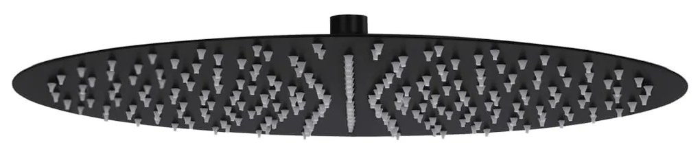 Dažďová sprchová hlavica, oceľ 40 cm, okrúhla, čierna 147693