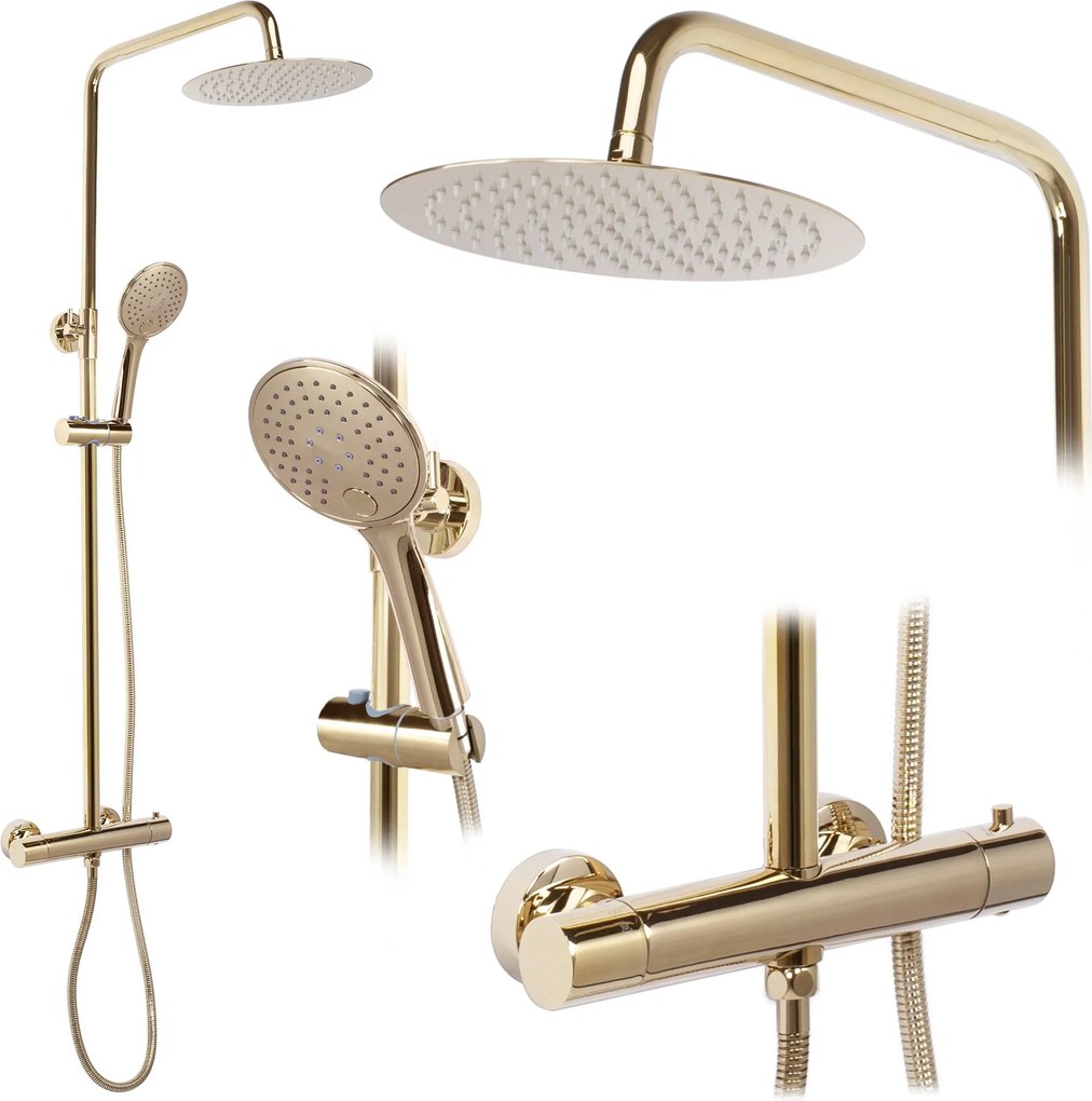Rea Vincent - sprchový set, zlatá, REA-P8005