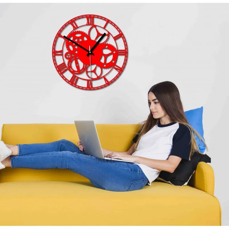 Nástenné hodiny Quartz, nalepovacie dekorácie, 3D zrkadlové nálepky Xmomo X0071-Trendy wall clock