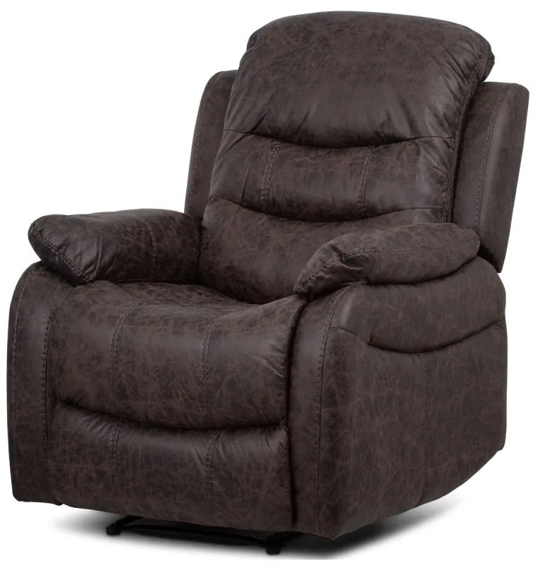TV-4086 BR,  Elegantné kreslo v hnedej látke