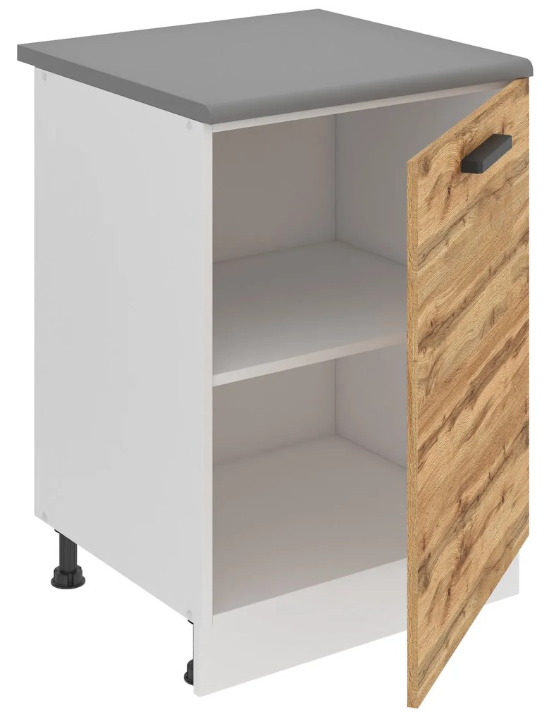 Kuchynská skrinka Belini Premium Full Version spodná 60 cm dub wotan s pracovnou doskou