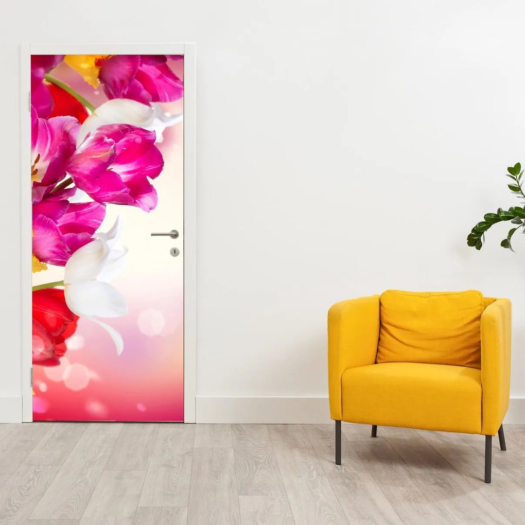 Fototapeta na dvere - Tulipány (95x205cm)